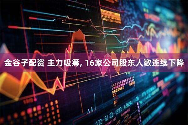 金谷子配资 主力吸筹, 16家公司股东人数连续下降